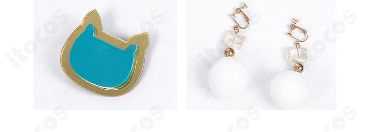 スクスタ 東條希 猫日和ver イヤリング＆胸元ビジュー。輝きと配色バランスが伝わるディテール。