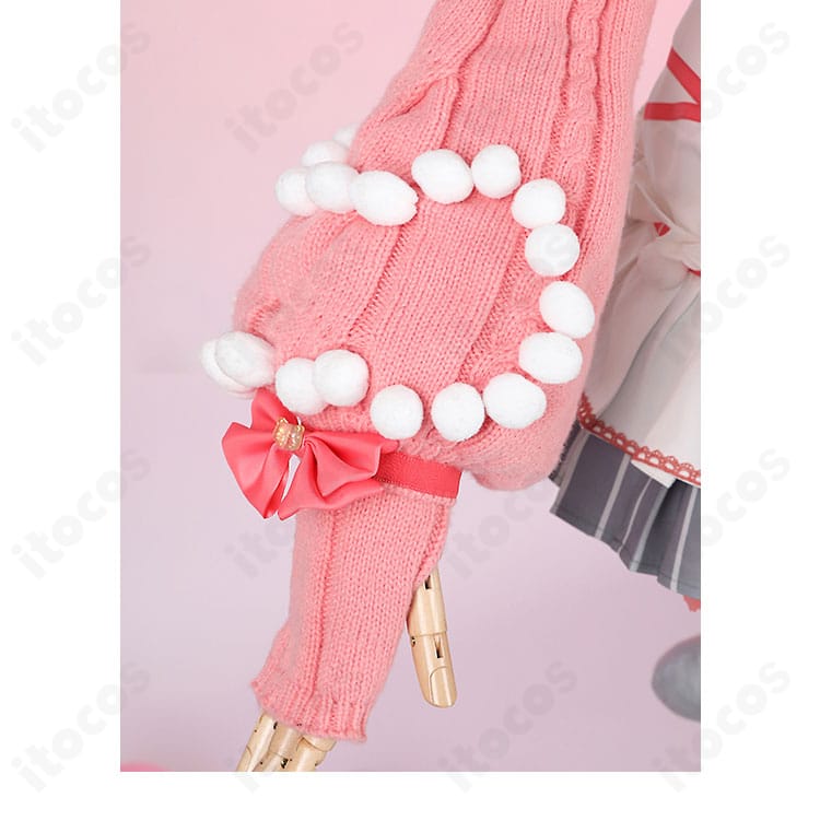 スクスタ 東條希 猫日和ver 袖装飾クローズアップ。ふわふわファー調の袖カバーで可愛らしさを強調。