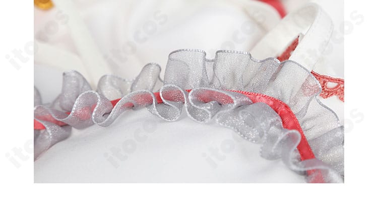 スクスタ 東條希 猫日和ver 襟元装飾。猫耳カラーと連動する華やかな配色が特徴のアップ。