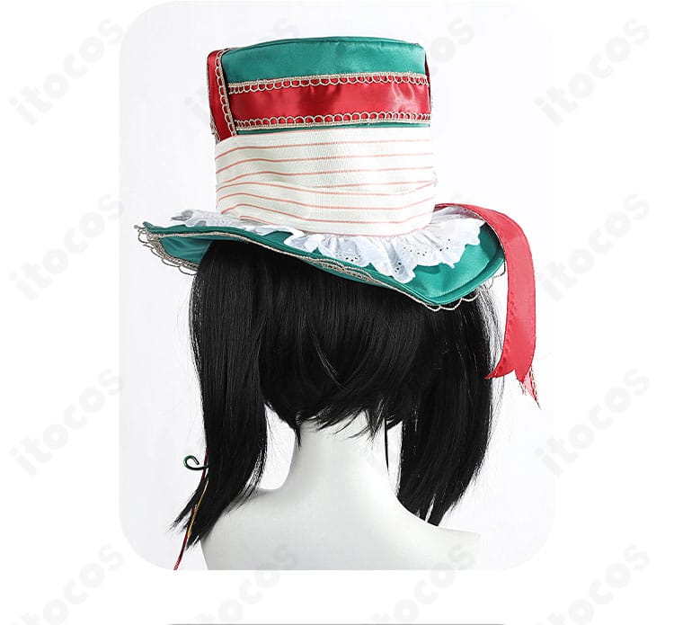 帽子背面ディテール｜帽子背面の縁取り仕上げと固定用クリップの位置