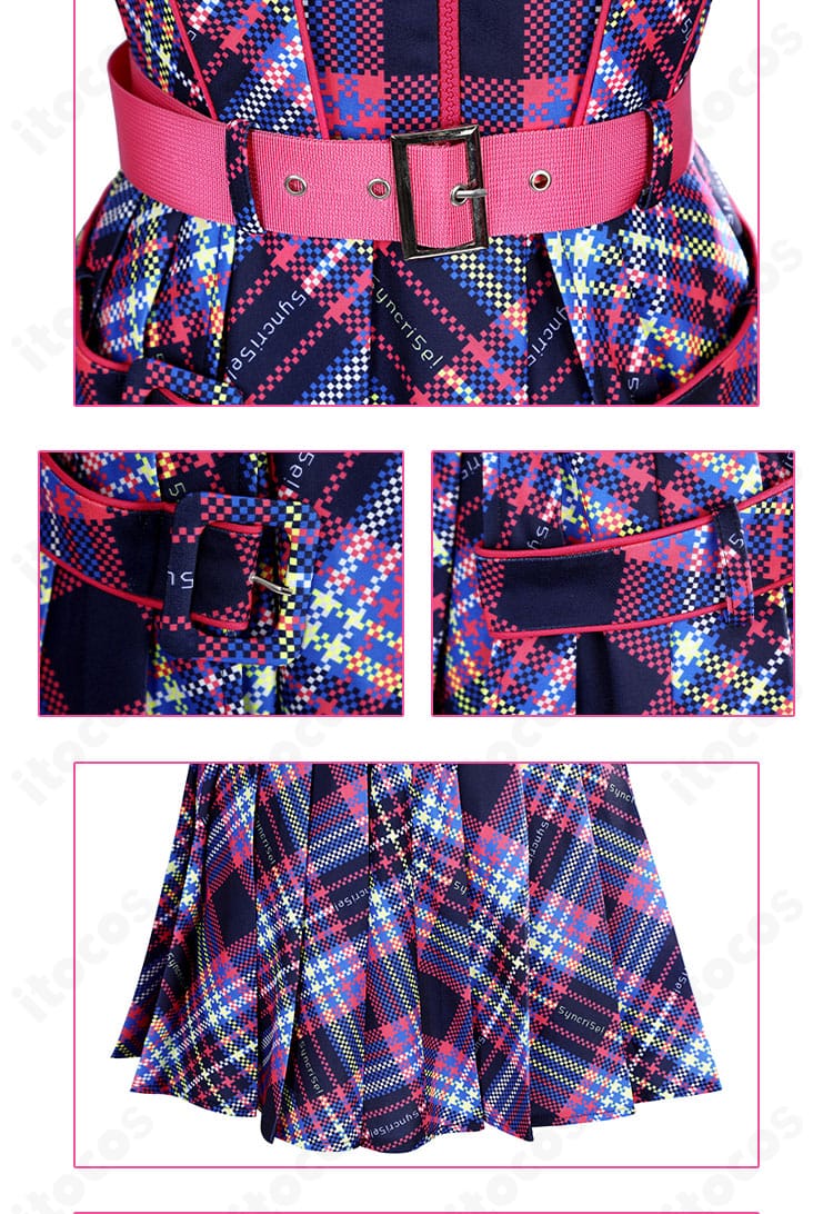 嵐千砂都『Jellyfish』衣装の腰ベルトとスカート装飾。ステージ映えする華やかなアクセントを確認できる写真。