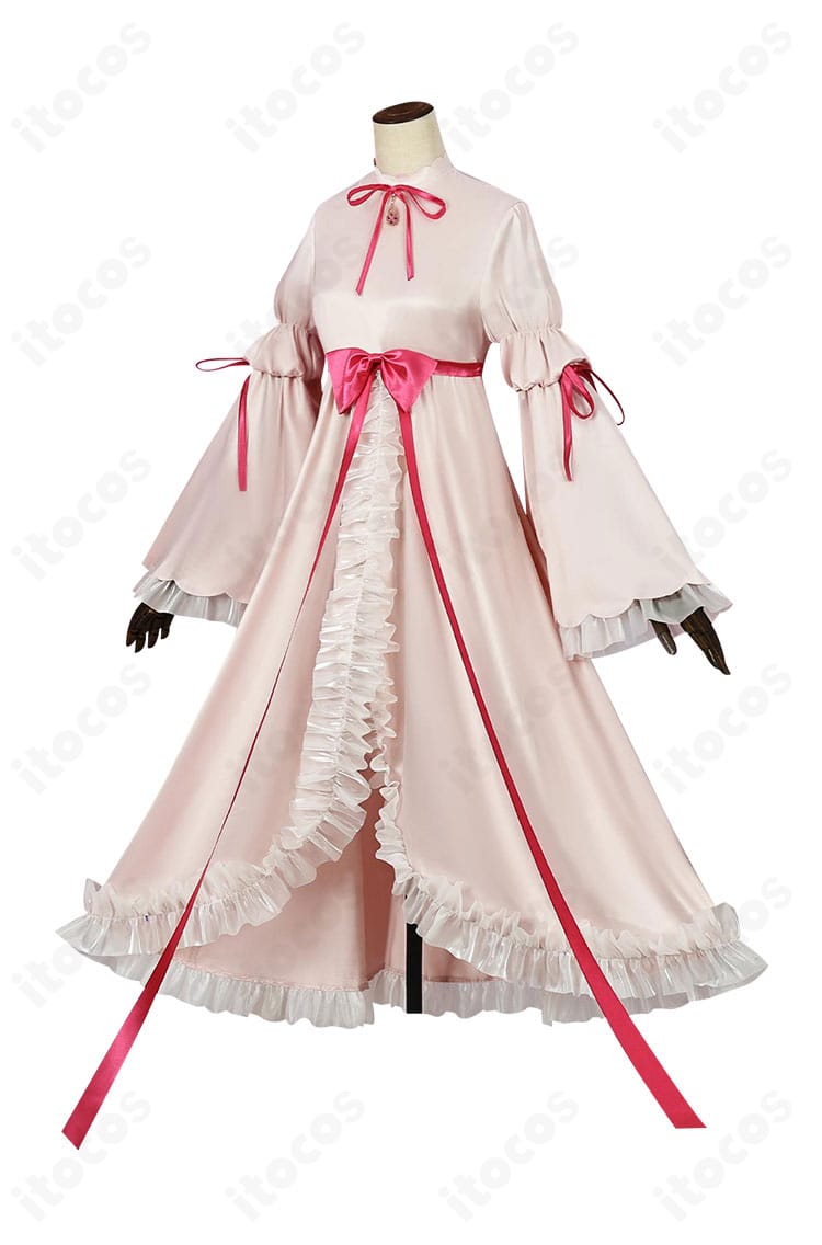 商品側面画像。アミュレットエンジェル衣装のリボン位置とラインが分かる側面ディテール。