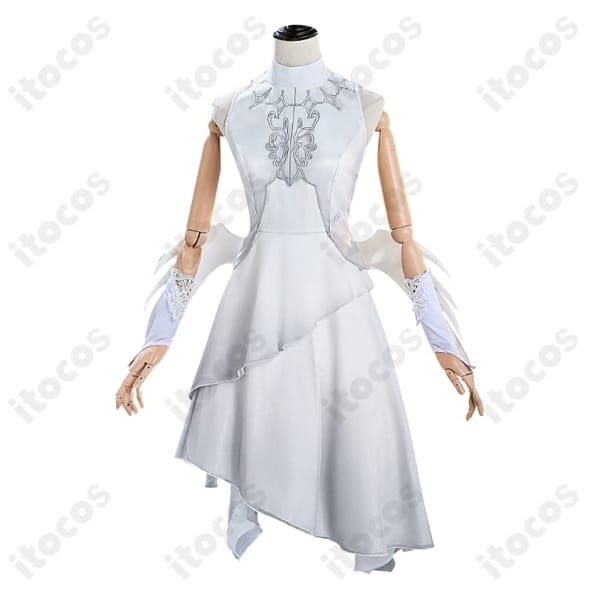 プロジェクトセカイ 宵崎奏 コスプレ衣装｜白ドレス＆翼、軽やかな着用感で高再現・イベントに最適