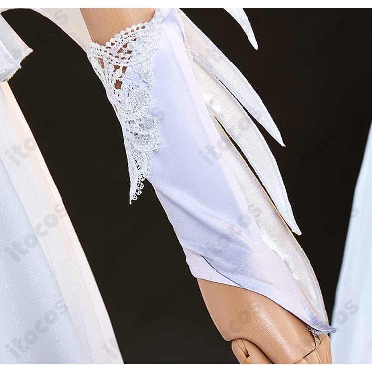 プロジェクトセカイ 宵崎奏 コスプレ衣装｜白ドレス＆翼、軽やかな着用感で高再現・イベントに最適 - 5枚目の画像