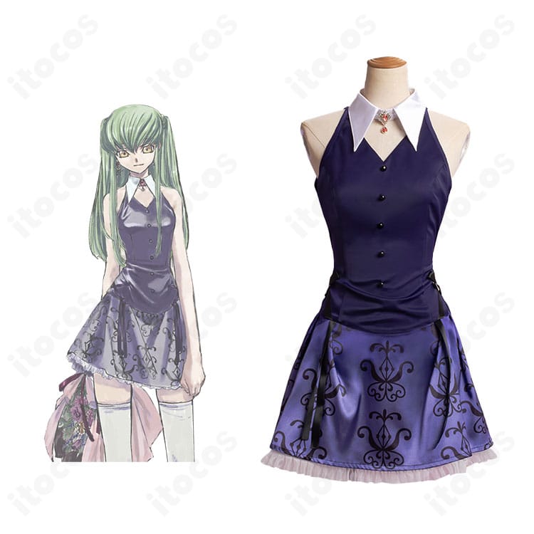 コードギアス C.C. オーケストラコンサート版ドレスを着用したイメージ。公式イメージ準拠の配色と装飾を忠実に再現。