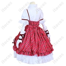 しゅごキャラ！日奈森あむ チェック柄ケーキドレス｜軽やかな着用感と高再現で撮影に最適 - 3枚目の画像（サムネイル）