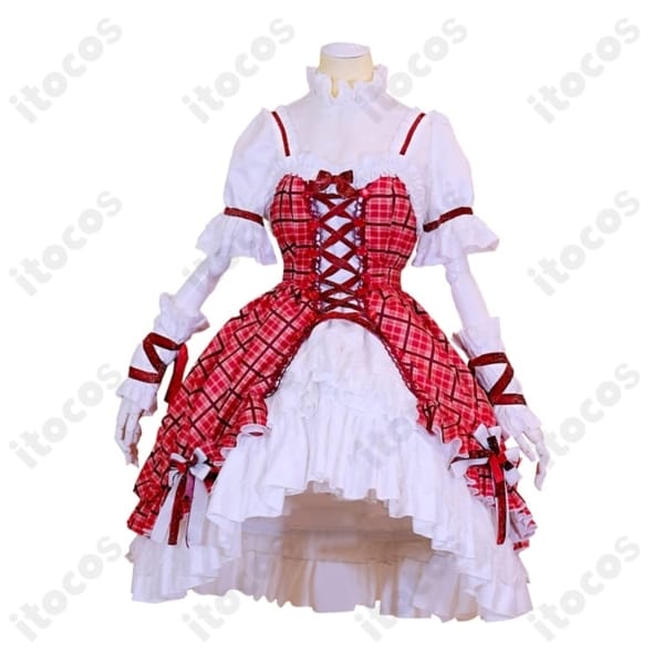 しゅごキャラ！日奈森あむ チェック柄ケーキドレス｜軽やかな着用感と高再現で撮影に最適