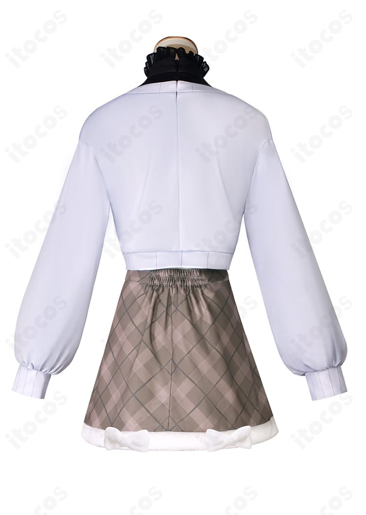 インナー（トップス）背面の詳細。縫製と生地の風合い、背中のラインが分かる写真