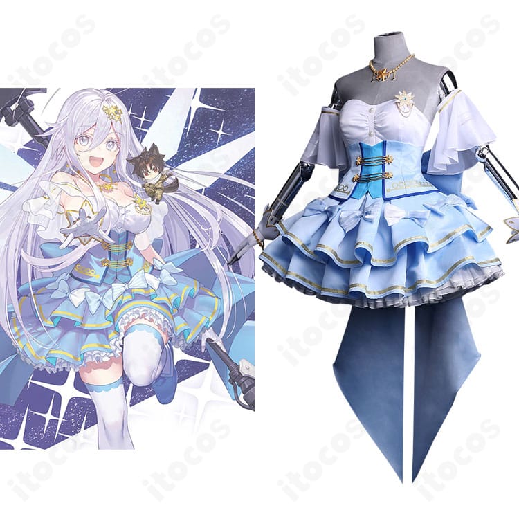 『86―エイティシックス―』ヴラディレーナ・ミリーゼ 魔法少女レジーナ衣装 正面とキャラクタービジュアルの合成。高発色と造形を比較できるイメージ。