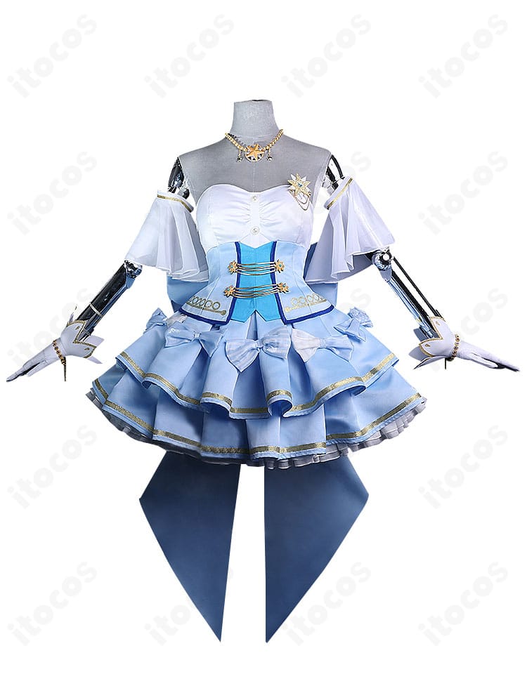 『86―エイティシックス―』ヴラディレーナ・ミリーゼ 魔法少女レジーナ衣装 正面全身。ホワイト×ネイビーにゴールド装飾が映える高再現コスチューム。