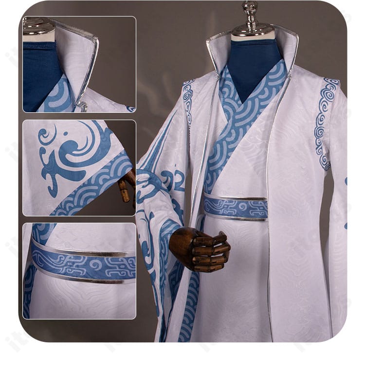 ナタ2 敖丙コスプレ衣装の装飾パーツ詳細。鮮やかな配色と精密な意匠を確認できる近接写真。