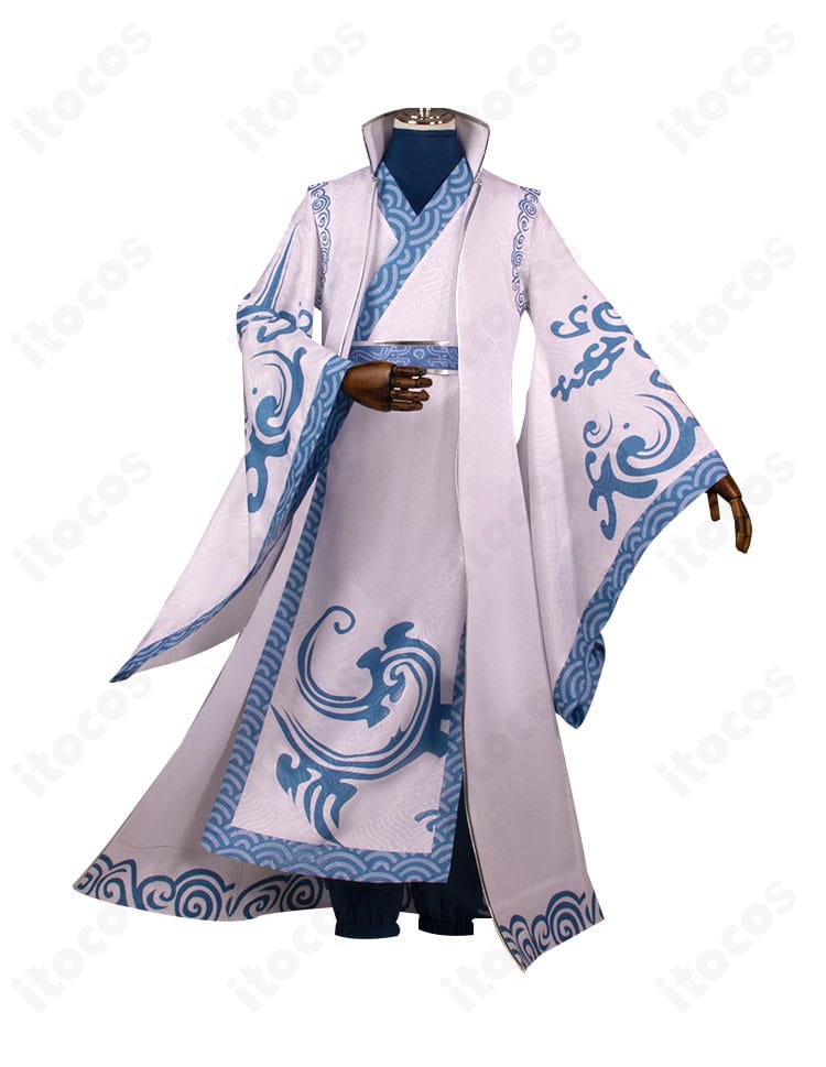 ナタ2 敖丙（龍の三太子）コスプレ衣装の正面全体。高再現のコートと帯が威厳あるシルエットを形成。