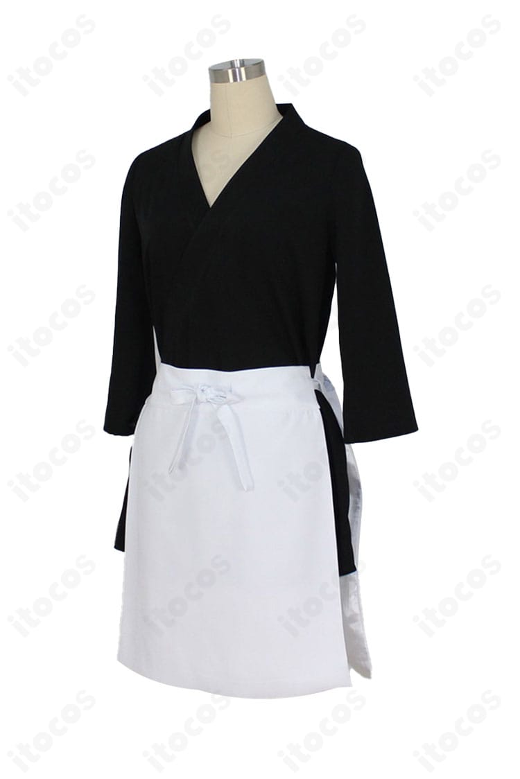 商品左側図｜のはらリン コスプレ衣装の左側面。ショートパンツの丈感と全体バランスが分かる画像。