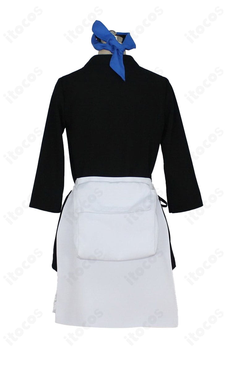 商品背面図｜のはらリン コスプレ衣装の背面。後ろ姿のシルエットと装飾配置を確認できる画像。