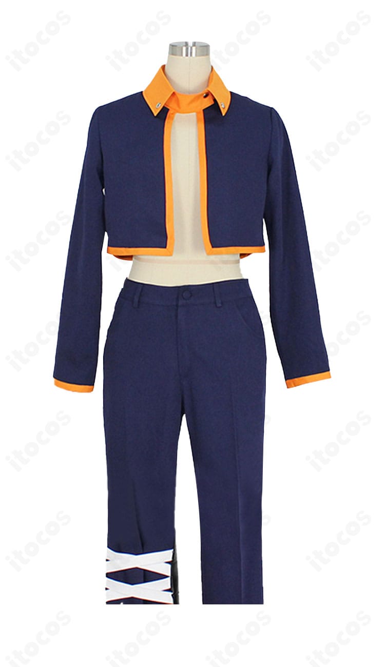 NARUTO -ナルト- うちはオビト コスプレ衣装の正面全身。配色とシルエットが分かる高精度再現