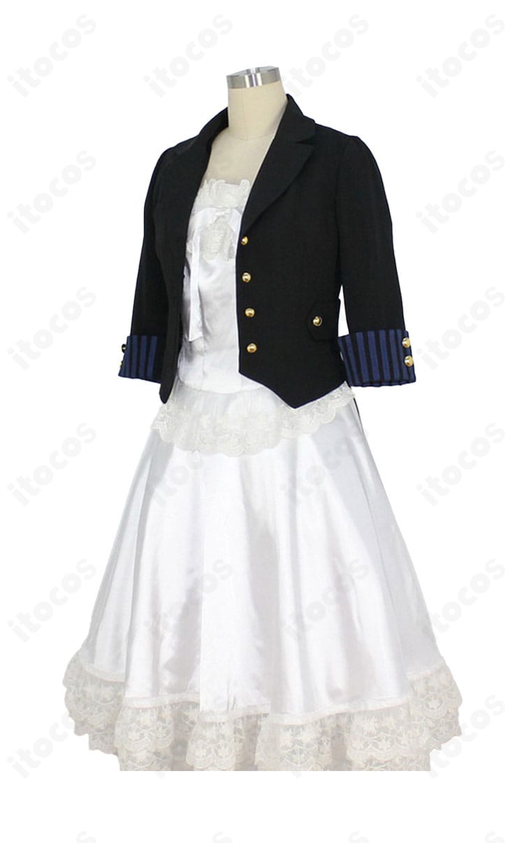 黒執事 エリザベス衣装の左側面。袖口やスカートのボリューム感、角度で変わるシルエットが伝わる写真。