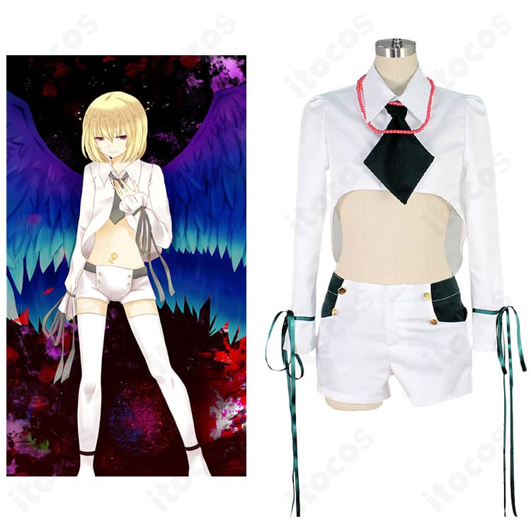 Rche（傲慢ちゃん）衣装の正面全体とキャラクターイメージを並置し、beatmania IIDXの世界観を再現したコーデを示す画像