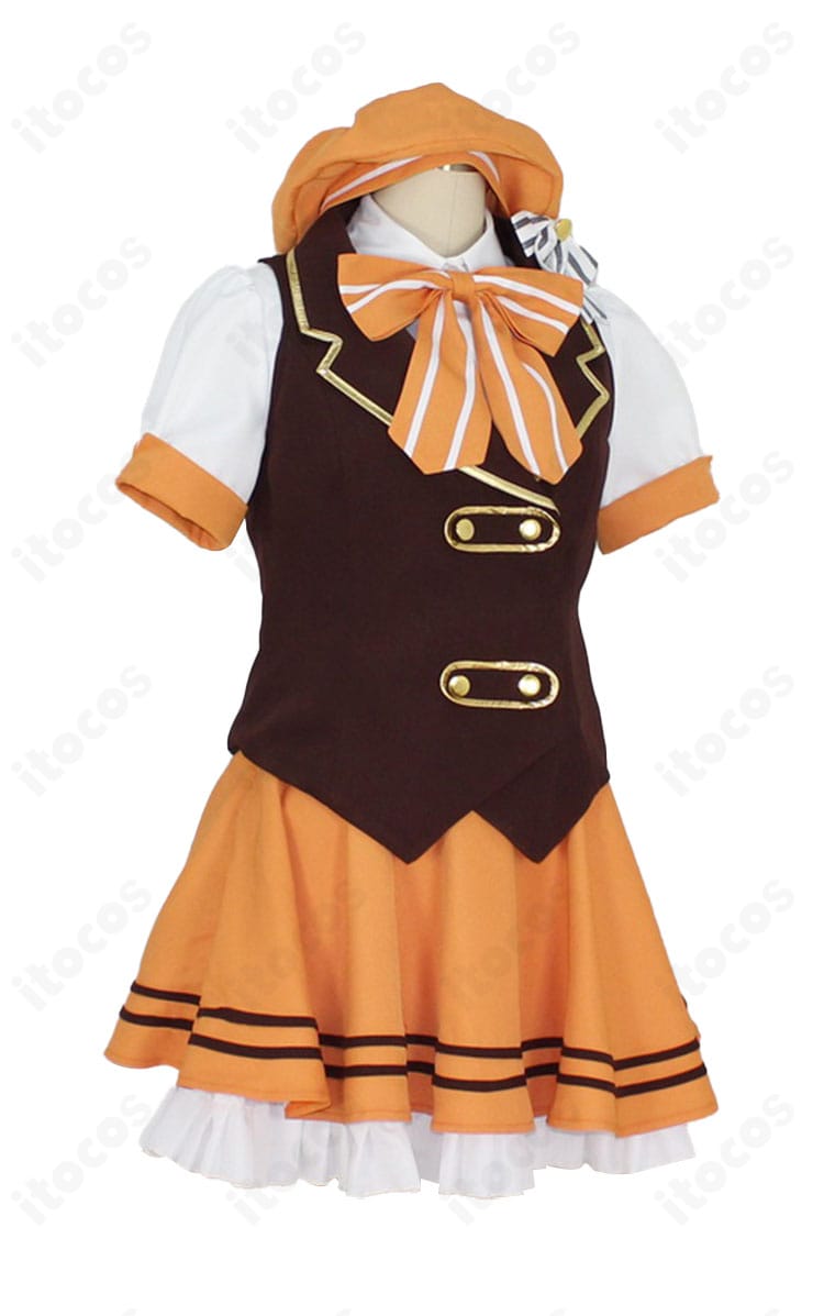 「ご注文はうさぎですか？」桐間紗路（シャロ）メイド服の右側面画像。ウエストラインとスカートのフレア感が伝わるカット。