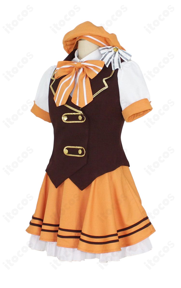 「ご注文はうさぎですか？」桐間紗路（シャロ）メイド服の左側面画像。袖口やベストのラインなど細部のシルエットを確認できる写真。