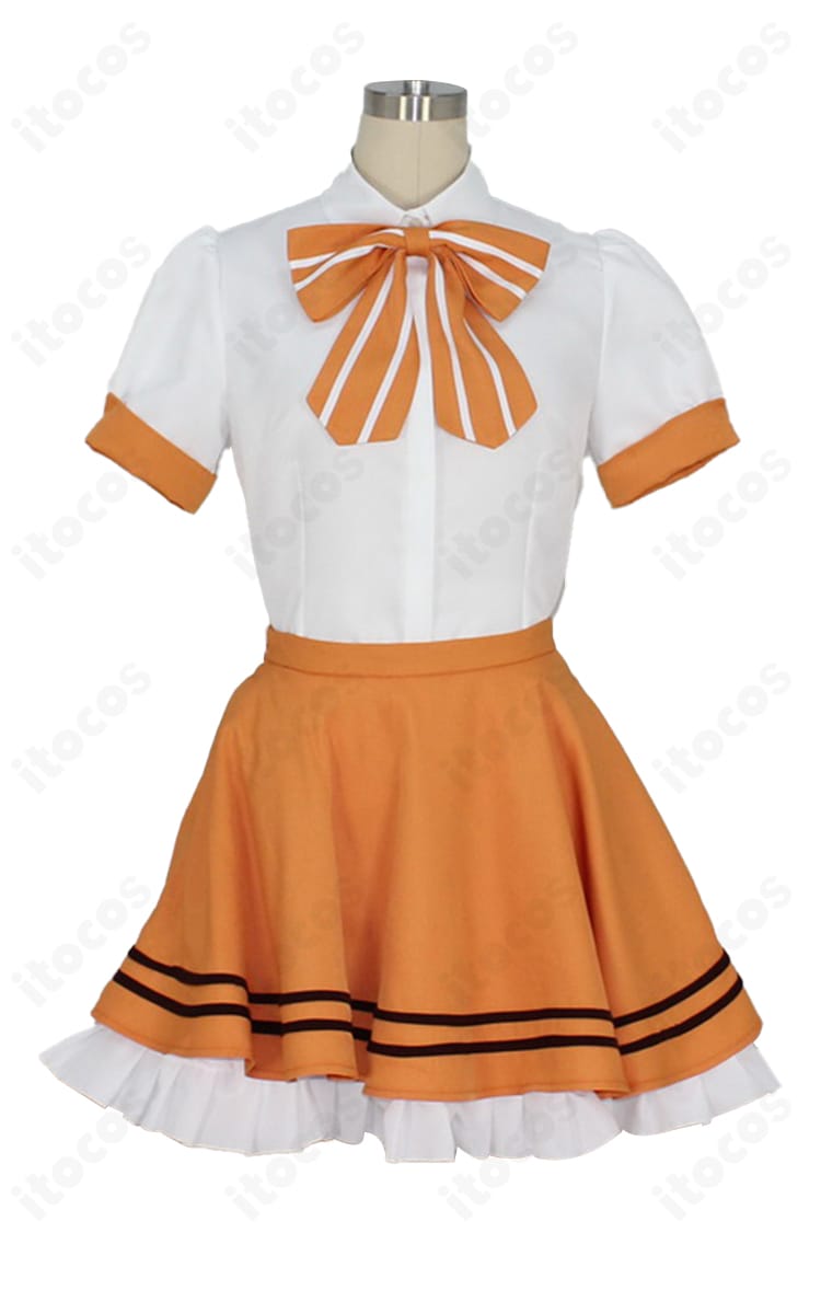 「ご注文はうさぎですか？」桐間紗路（シャロ）メイド服の装飾クローズアップ。手首飾りや縁取りの仕立て、アクセントの質感が見える拡大写真。