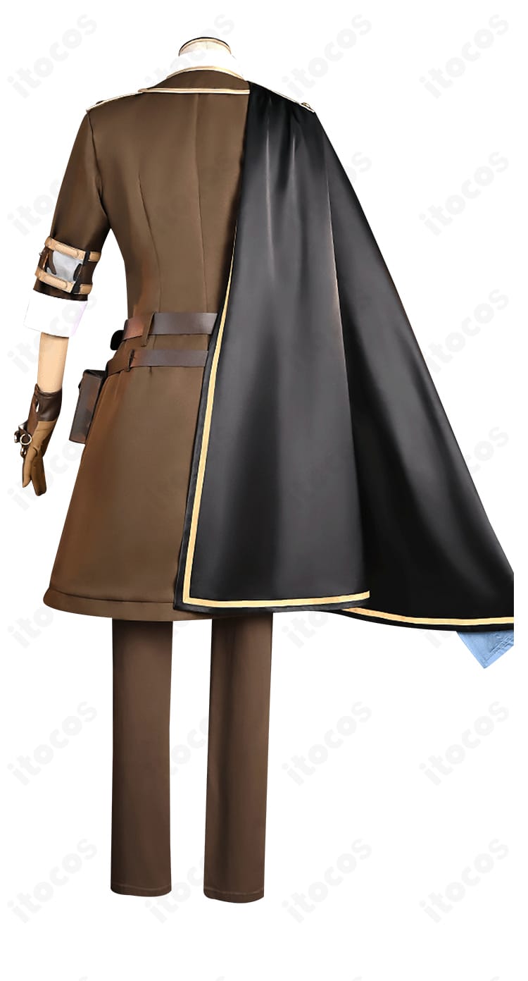 天馬司『ショウタイム・ルーラー』衣装の背面。マントの広がりと背面カッティング、後ろ姿のバランス