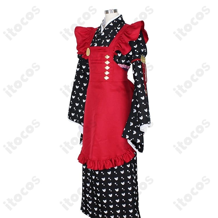 AMNESIA 主人公（ヒロイン）和服メイド服｜高再現で上品、イベントと撮影に最適なコスプレ - 3枚目の画像