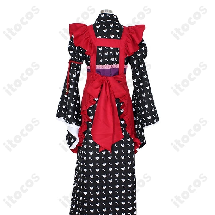 AMNESIA 主人公（ヒロイン）和服メイド服｜高再現で上品、イベントと撮影に最適なコスプレ - 4枚目の画像