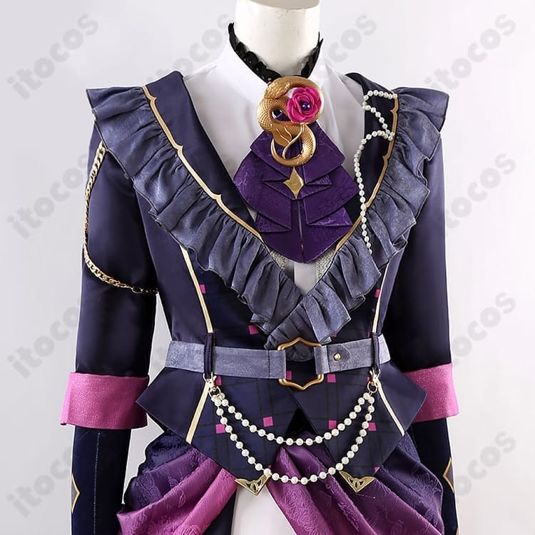 巴日和 傾慕の華 コスプレ衣装セット｜高再現でエレガント、撮影会・イベントに最適 - 4枚目の画像