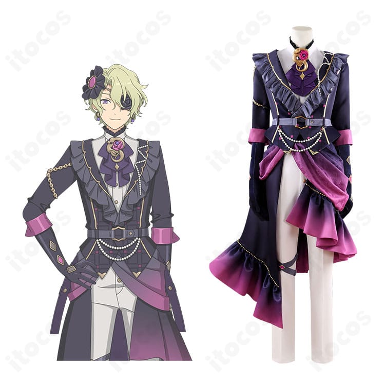 あんさんぶるスターズ！！ 巴日和「傾慕の華」衣装を着用したコラボ風イメージ。高再現の装飾と雰囲気を表現