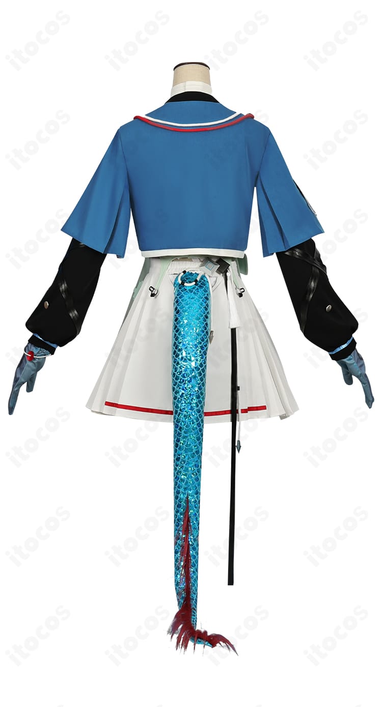 背面全体のデザインが分かる画像。コートの後ろ姿と装飾バランスを忠実に再現。