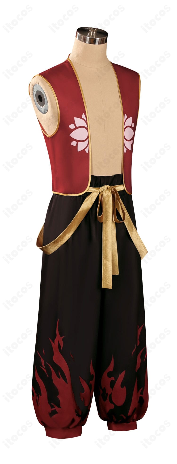 ナタ コスプレ衣装 側面。袖口や腰紐の流れなど立体的なディテールを確認できます。