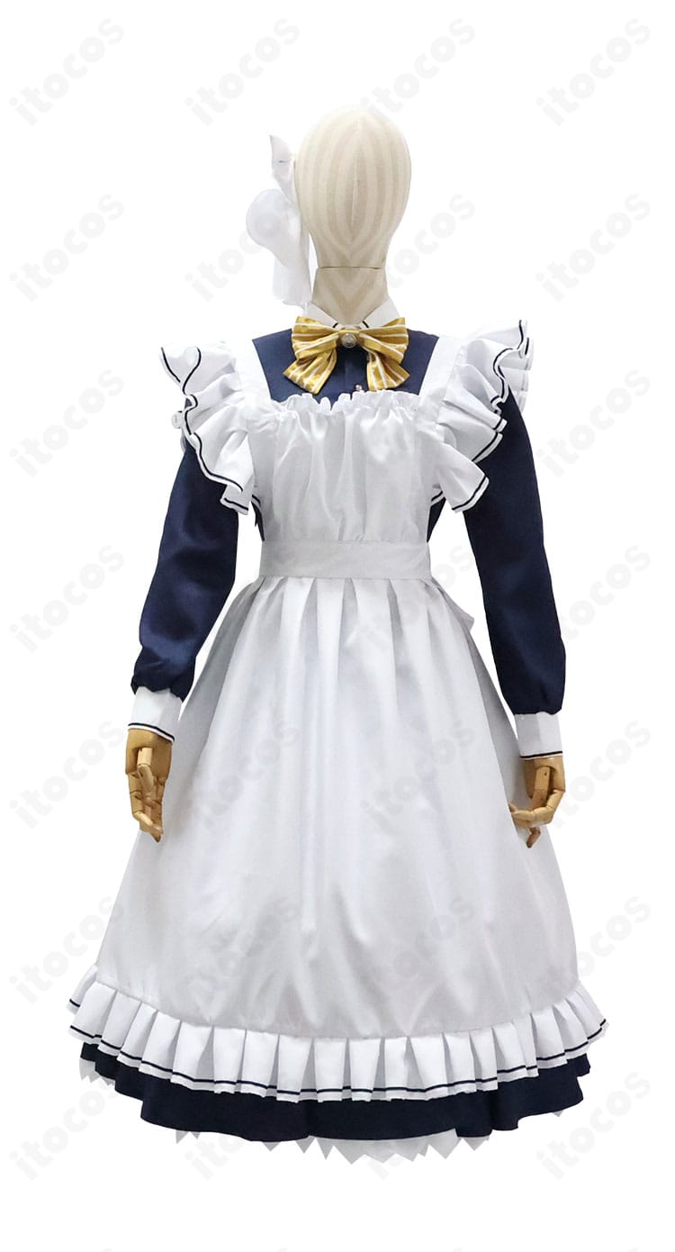 四季ナツメ 喫茶店制服コスプレ衣装の正面全体図（喫茶ステラと死神の蝶）