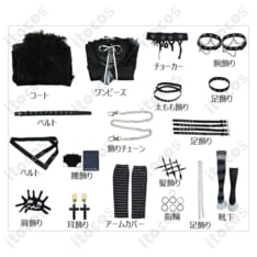 ホロライブ シオリ・ノヴェラ 初期衣装 高再現コスプレ。快適な着心地でイベント撮影に最適 - 7枚目の画像（サムネイル）