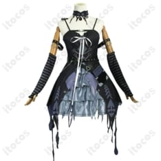 ホロライブ シオリ・ノヴェラ 初期衣装 高再現コスプレ。快適な着心地でイベント撮影に最適 - 4枚目の画像（サムネイル）