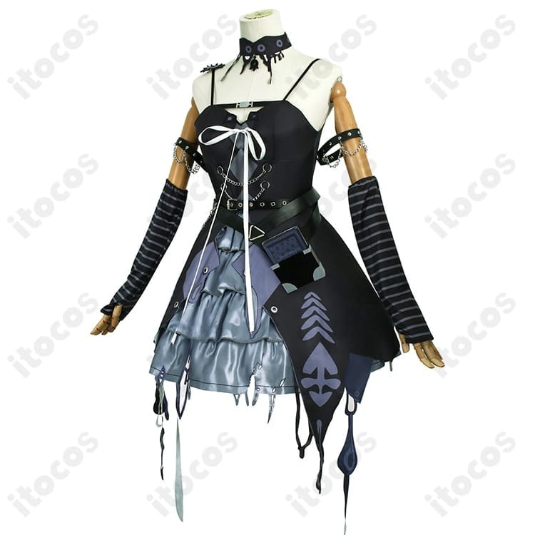 ホロライブ シオリ・ノヴェラ 初期衣装 高再現コスプレ。快適な着心地でイベント撮影に最適 - 5枚目の画像