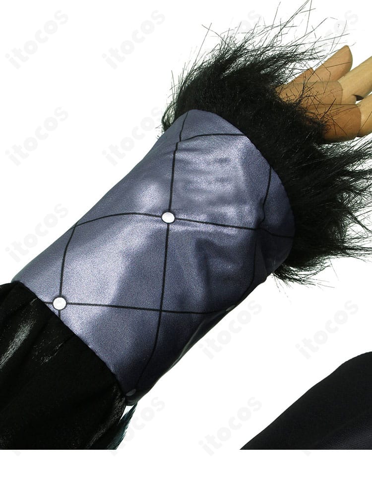 シオリ・ノヴェラ初期衣装の袖口装飾。刺繍とパーツで手元が映える設計