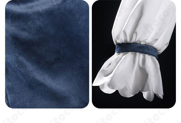 SNOW MIKU 2025 鏡音レン コスプレ衣装 袖口装飾の接写。端処理とアクセントの再現性