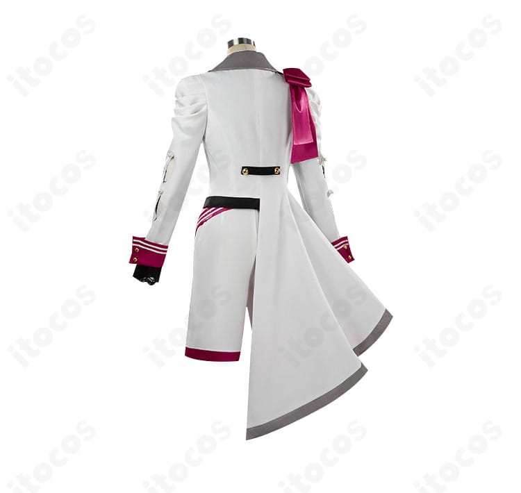 スノーホワイト衣装の背面デザインと装飾ディテール