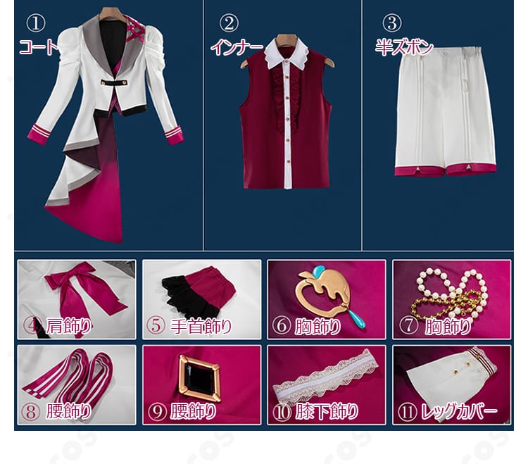 セット一式の内容が分かるフルセットレイアウト