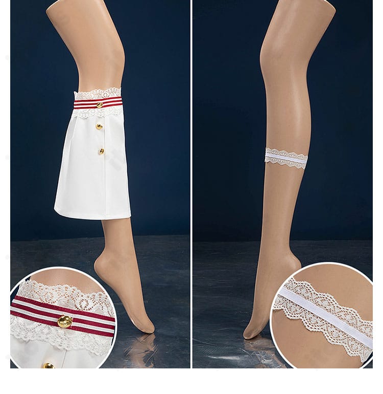 脚部の装飾ディテール、レッグカバーの質感と意匠