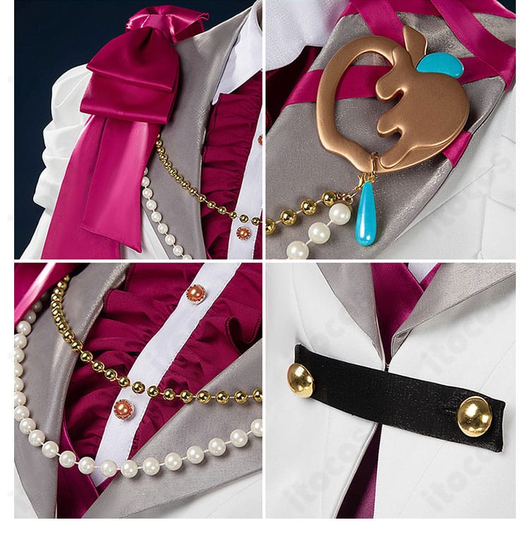 衣装全体の装飾・刺繍ディテールを捉えたクローズアップ