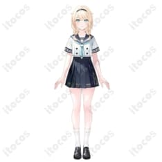 ホロライブ 風真いろは 通常衣装コスプレ｜清楚で和風のセーラー制服、高再現＆撮影向け設計 - 2枚目の画像（サムネイル）