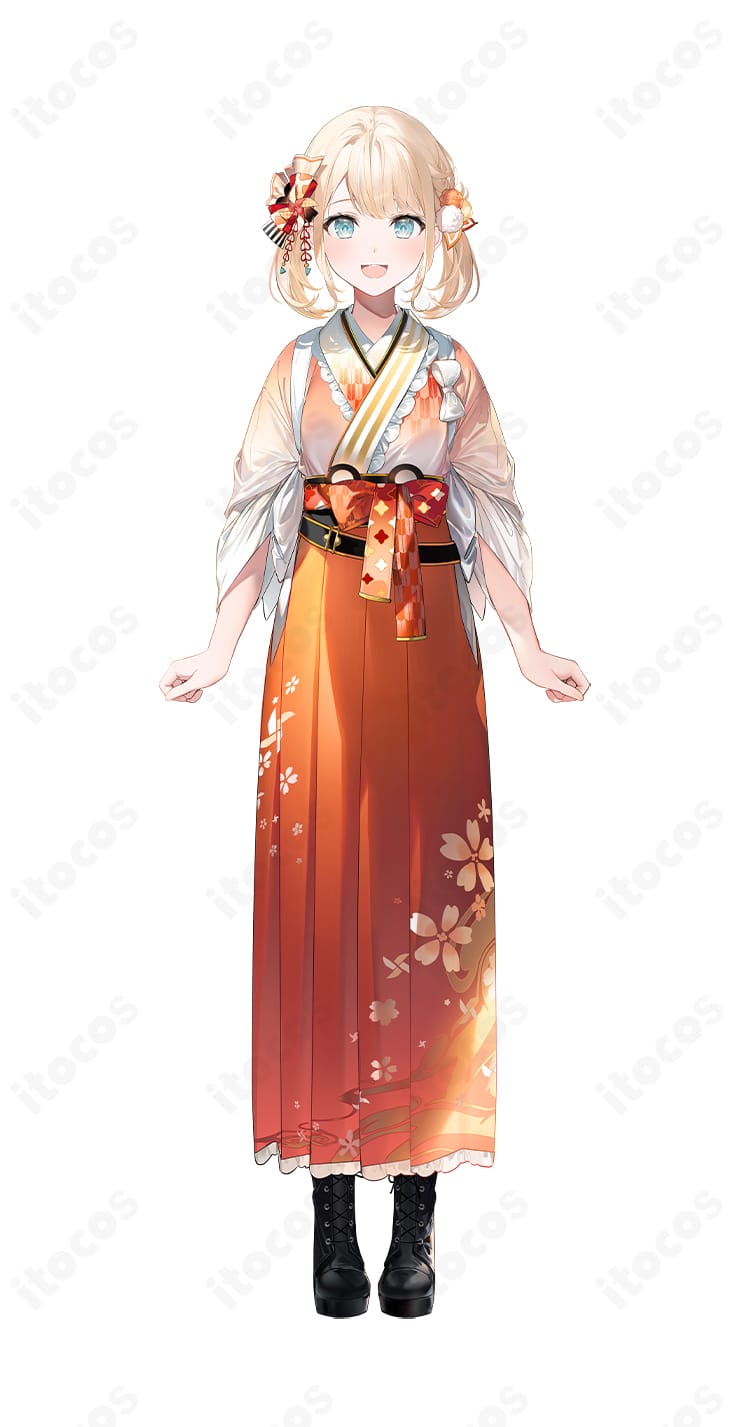 風真いろは お正月衣装のフルセット着用イメージ｜和装テイストの髪飾り・コルセットベルトまで高精度に再現したコスプレ衣装