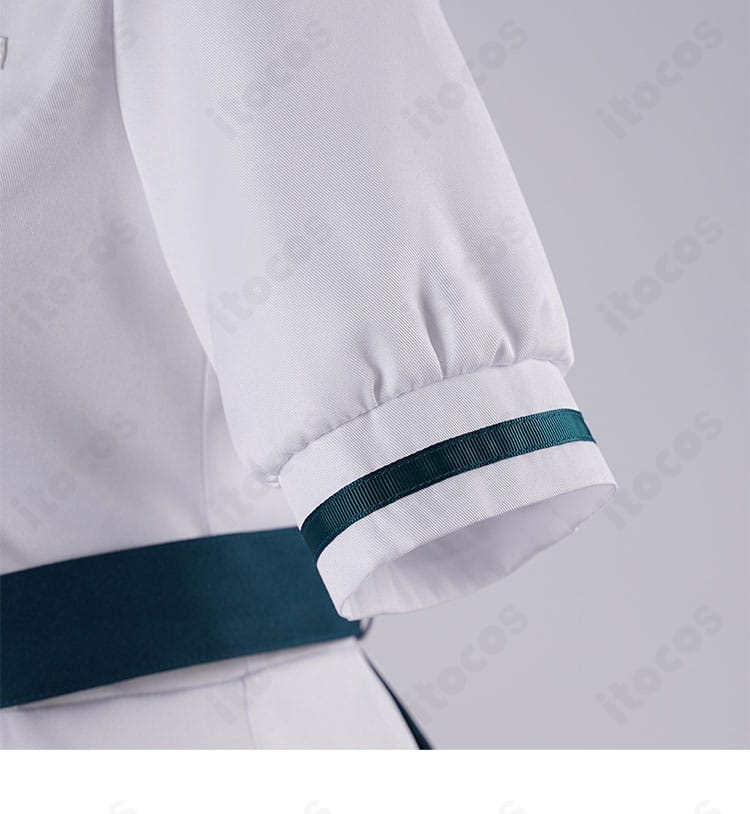 若葉睦 コスプレ衣装の袖口デザインと切り替えラインのディテール