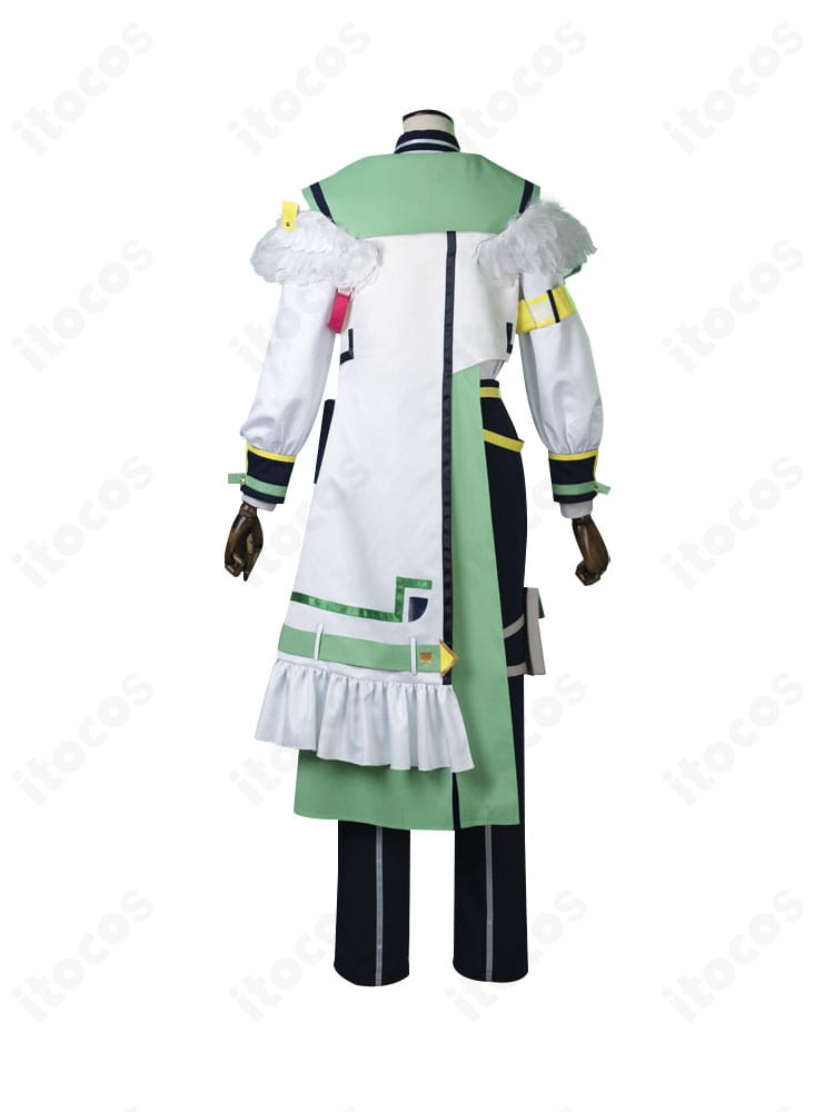 あんさんぶるスターズ！！ プロメッサ衣装の背面全体。コートの裾デザインと背面のライン取りを確認できる背面図。