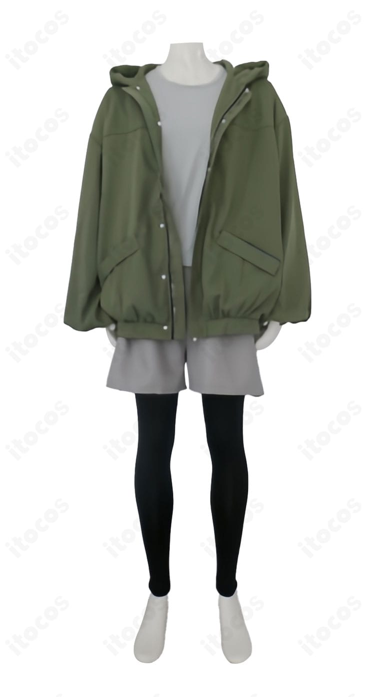 小鈎ハレ キャンプ衣装の全体ディテール。セット内容の質感と再現度を俯瞰で確認できる画像。