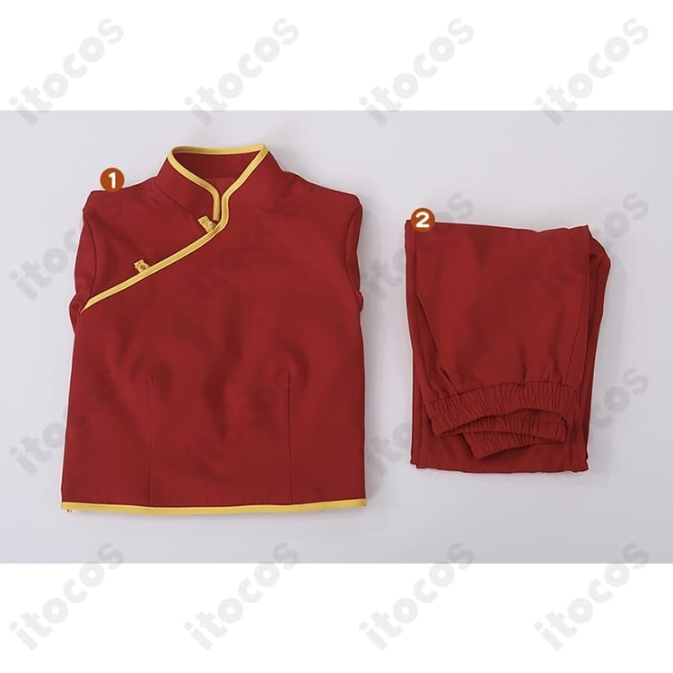 銀魂 神楽 チャイナ服 コスプレ衣装 高再現で動きやすく、イベントと撮影に最適 - 6枚目の画像