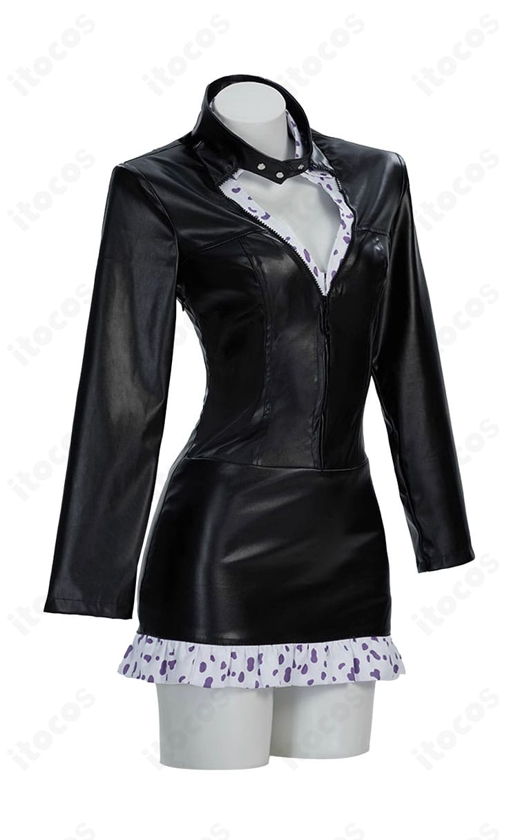 ワンピース ニコ・ロビン ウォーターセブン編コスプレ衣装の側面シルエット。体のラインを美しく見せるカッティングを確認可能。