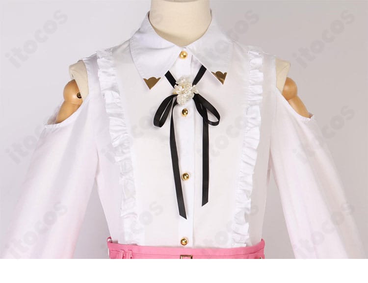 森カリオペ 颈飾アクセサリー詳細。金属調パーツの質感と存在感を見せるクローズアップ