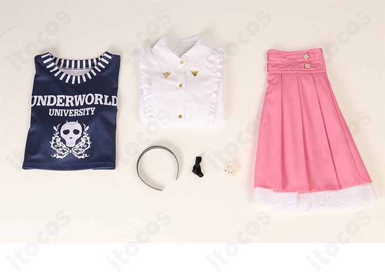 森カリオペ カワイイ衣装のセット内容一覧。トップス・シャツ・スカート・カチューシャの4点セット